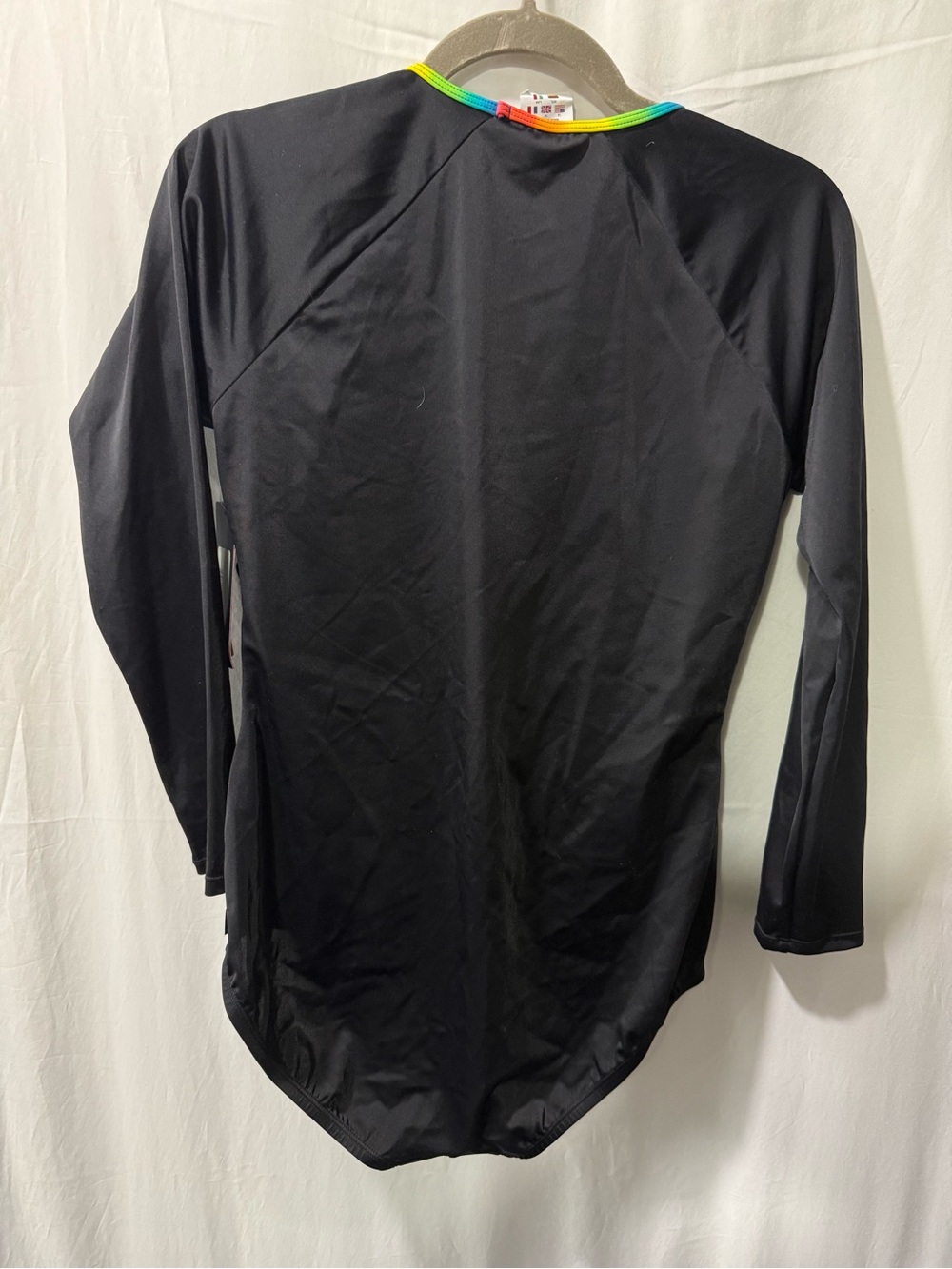Reebok Black One-Piece Swimsuit with Navy and Red Tag Detail - Picture 4 of 4